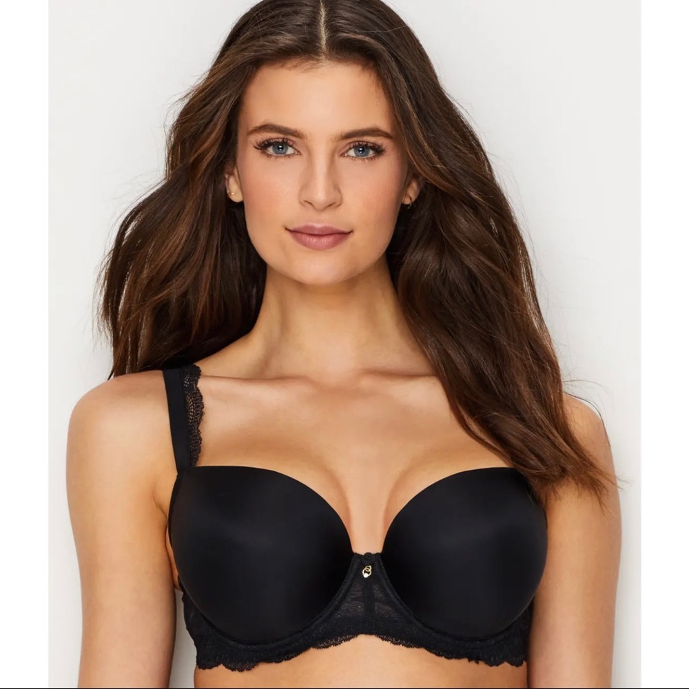 Panache Black Label Ardour Sweetheart T-Shirt Bra in Black US 32DDD / UK 32E